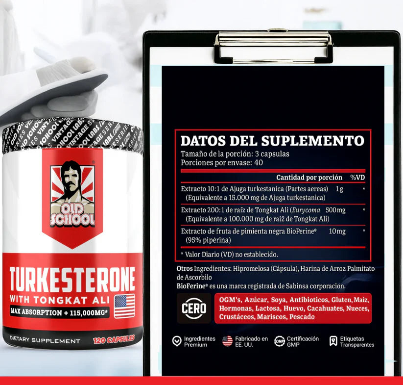 TURKESTERONE ULTRA CON TONGKAT 💪🔥